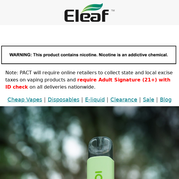 😍Only for you - $7.99 for Eleaf vape!