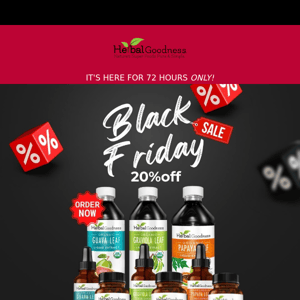 REMINDER: 72-Hour Black Friday sale – don't miss it!😉