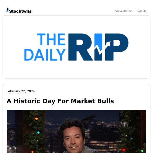 A Historic Day For Market Bulls