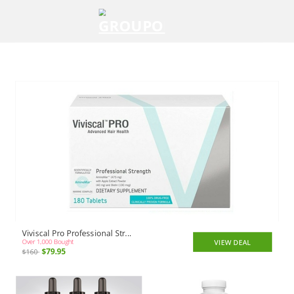 Viviscal Pro Professional Strength Hair Health Supplement - 3 Month Supply  and More - Groupon