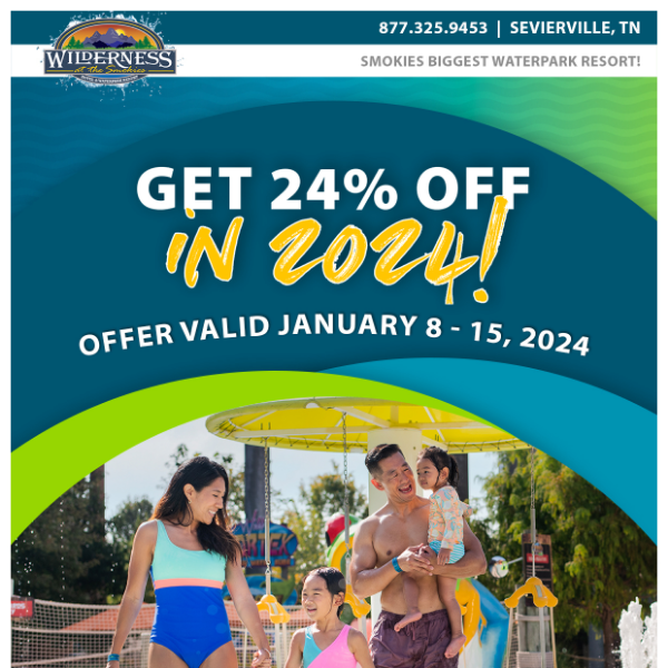 SAVE 24% WHEN YOU STAY IN 2024!