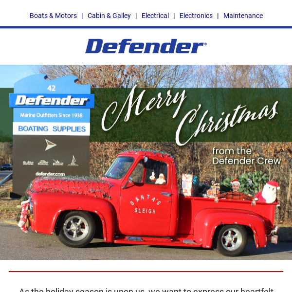 Merry Christmas from Defender