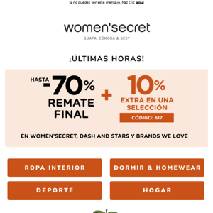 ÚLTIMAS HORAS 💥10% EXTRA en selección💥