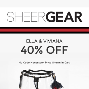 40% off all Ella bucket bags and Viviana chain bags!