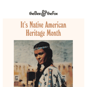 It’s Native American Heritage Month