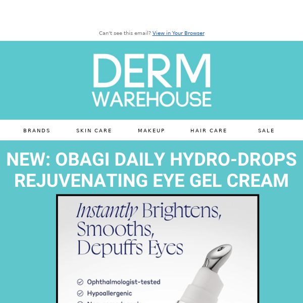 Obagi's NEW Product Instantly Brightens, Smooths & De-Puffs Eyes!