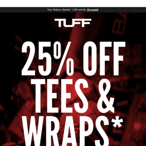 25% Off Starts..... NOW.