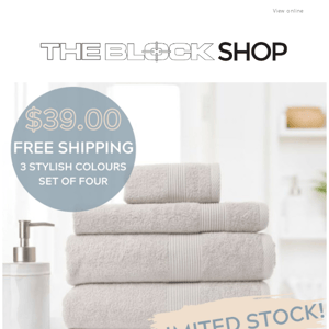 What a bargain! Product of the week as seen on The Block: Cotton Bamboo Towel Set only $39