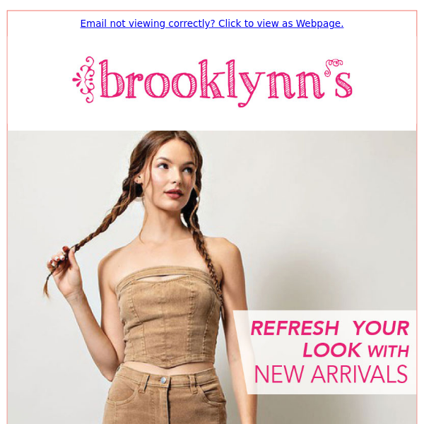 Let's make a NEW outfit! Shop in-store or online at www.brooklynns.com.