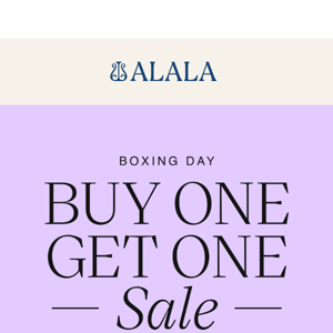 Buy One, Get One Free | Boxing Day Sale