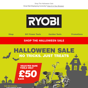 £50 Bare Tools & Savings On Battery & Chargers - Shop the Halloween Sale 🎃