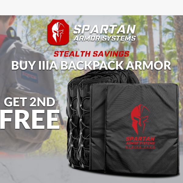 🚨 BOGO Alert 🚨 IIIA Backpack Armor & Armored Backpack Bundles