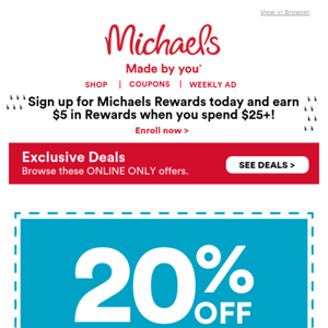 Michaels Coupons In Store (Printable Coupons) - 2019