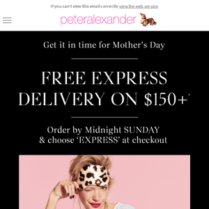 Get it for mum with Free Express Delivery $150+