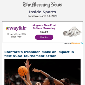 Stanford’s freshmen make an impact in first NCAA Tournament action