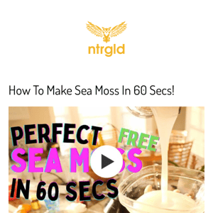 How To Make Free Sea Moss In 60 Secs!