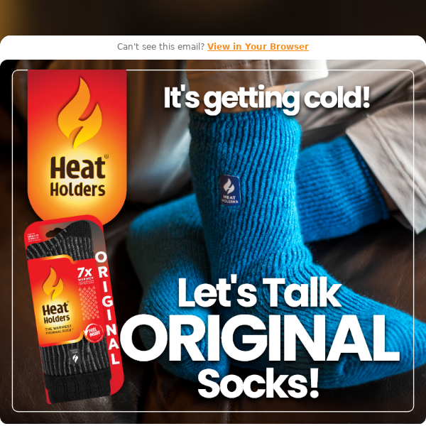 When should you be wearing the warmest thermal sock, Heat Holders? 🧦