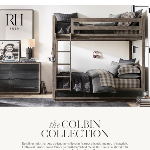 Industrial Age Design. The Colbin Bedroom & Study.