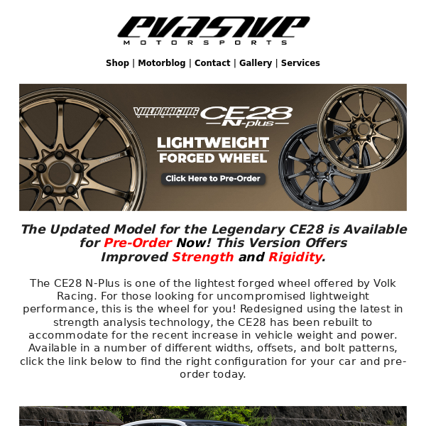 Lightweight Volk Racing CE28 N-Plus Now Available!