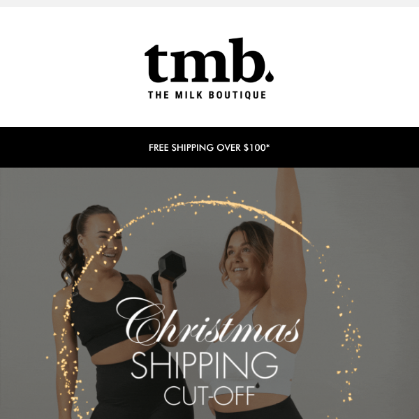 Don't miss getting your TMB before Christmas 🛍️🏃🏼‍♀️