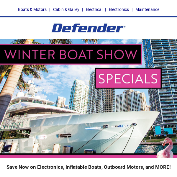 Don't Miss These Winter Boat Show Specials!