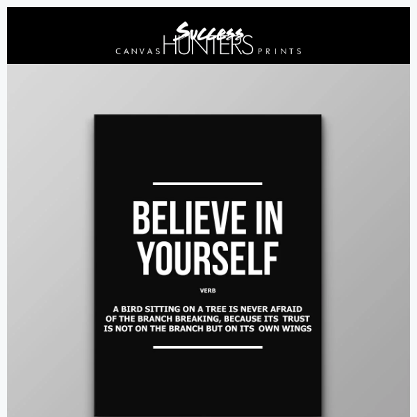 Inspire Greatness: Introducing Our Motivational Canvas Collection!
