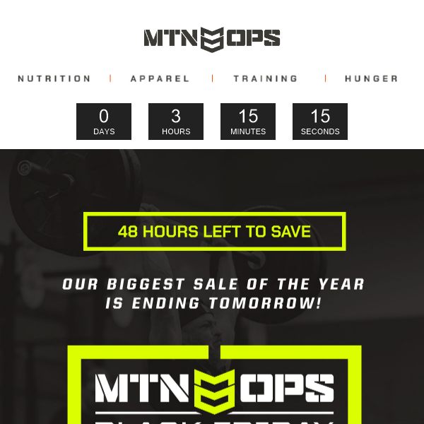 48 Hours Left to Save 30%