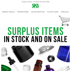 Surplus Items: In Stock And On Sale! 📦