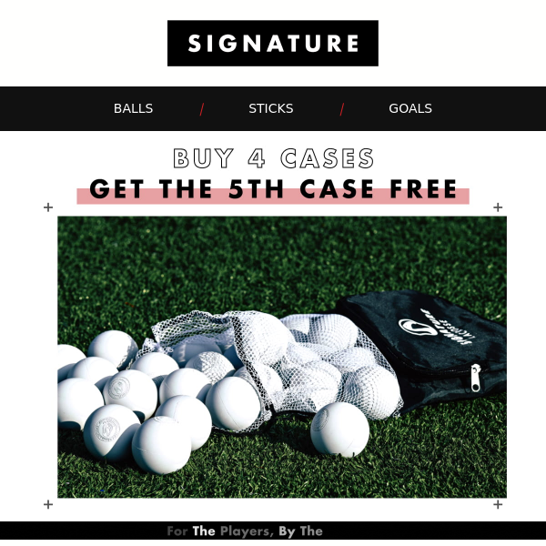 Get 5 Cases of Premium Lacrosse Balls for the Price of 4!