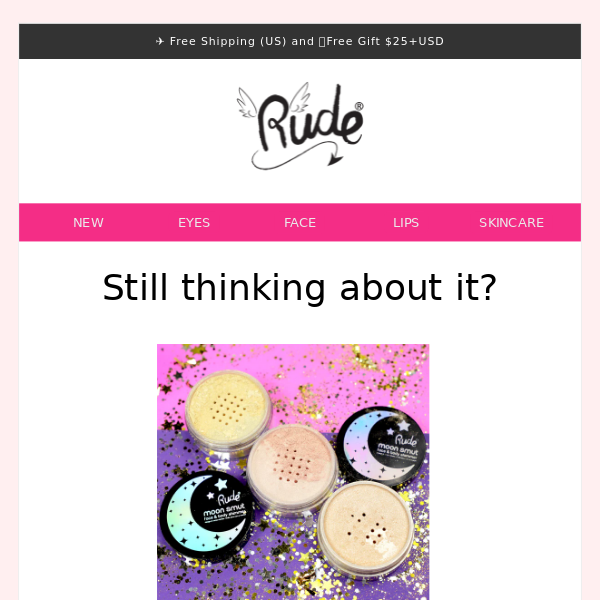 Hey Rude Cosmetics, can I offer you a discount?