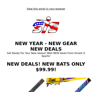 NEW YEAR - NEW DEALS - From Smash It Sports!