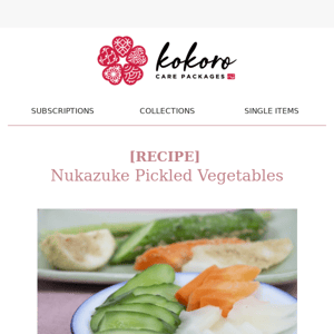 🥒 [RECIPE] Nukazuke Pickled Vegetables