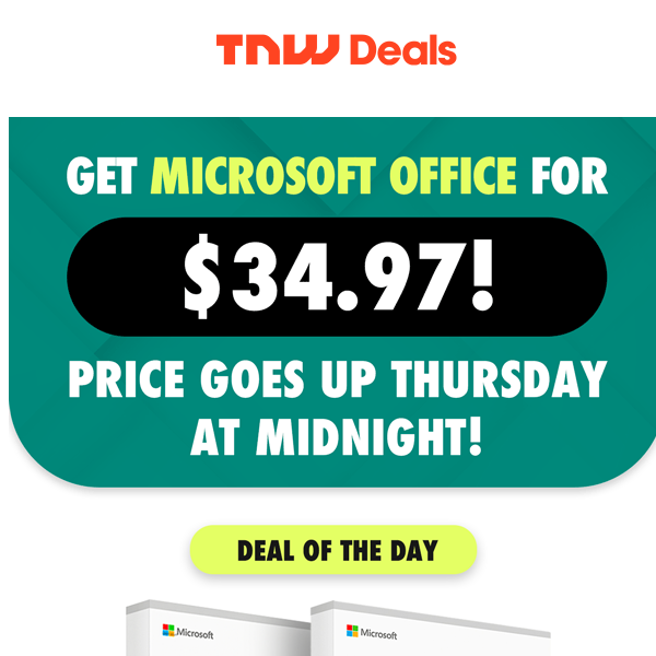 🚨$35 for Microsoft Office 🚨