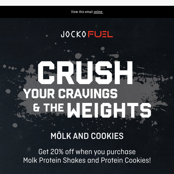 20% OFF Molk & Cookies 🍪