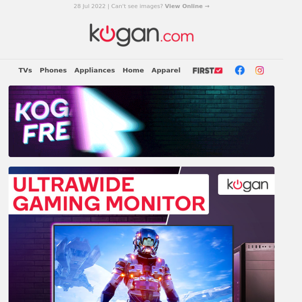 Kogan Frenzy Final Day! Ultrawide Gaming Monitor $249 (Don't Pay $599.99) - Quick, Ends Midnight Tonight!