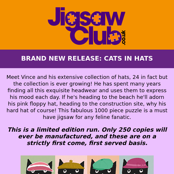 RELEASED NOW! CATS IN HATS