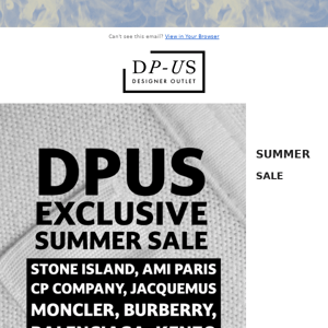 One More Day Left! DPUS SUMMER SALE STARTS TOMORROW!