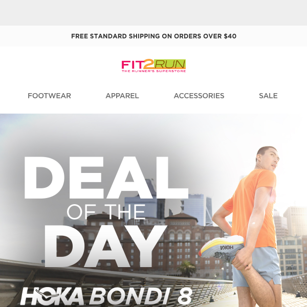 Select Bondi 8 colors ON SALE at Fit2Run