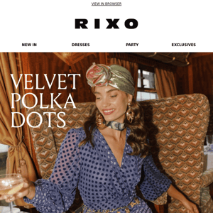 Dreaming of velvet polka dots?