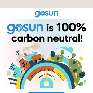 GoSun is now Carbon Neutral ☀️