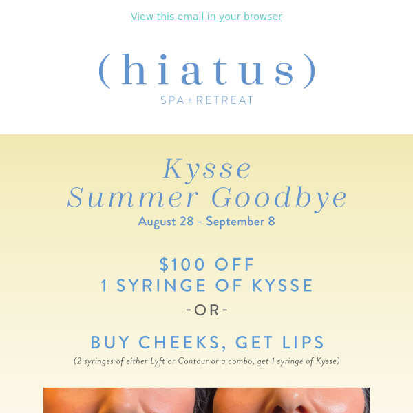 💋 Kysse Summer Goodbye