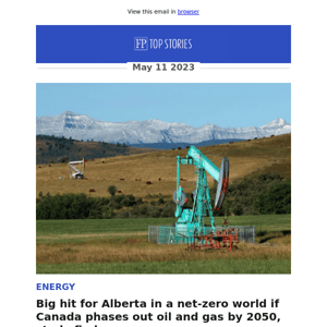 Big hit for Alberta in a net-zero world if Canada phases out oil and gas by 2050, study finds