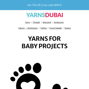 Baby project yarns 👶 Discover our collection