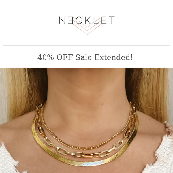 Last chance! 40% off extended today only