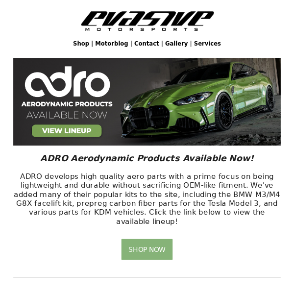 ADRO Aero Products and Evasive Nobori Flags Available Now!