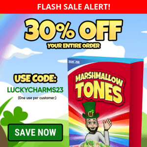 [FLASH SALE] Save 30% Off EVERYTHING! 🍀🎩