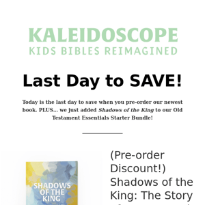 ⏰ Last Day to SAVE! 🚨