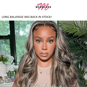 HI BACK!  LONG Balayage Wig IN STOCK NOW! 😱