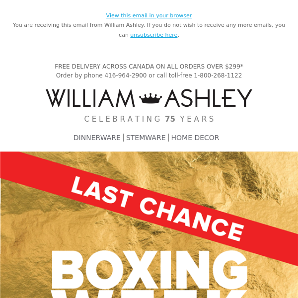 ⏰LAST CHANCE! Boxing Week Sale ENDS at MIDNIGHT! Save up to 60%!