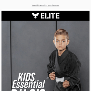 Elite Sports Kids' Essential Brazilian Jiu Jitsu BJJ Gis